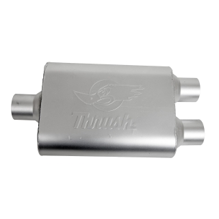 Auspufftopf - Exhaust Muffler  2,5  Mitte + 2x Außlaß 2,5
